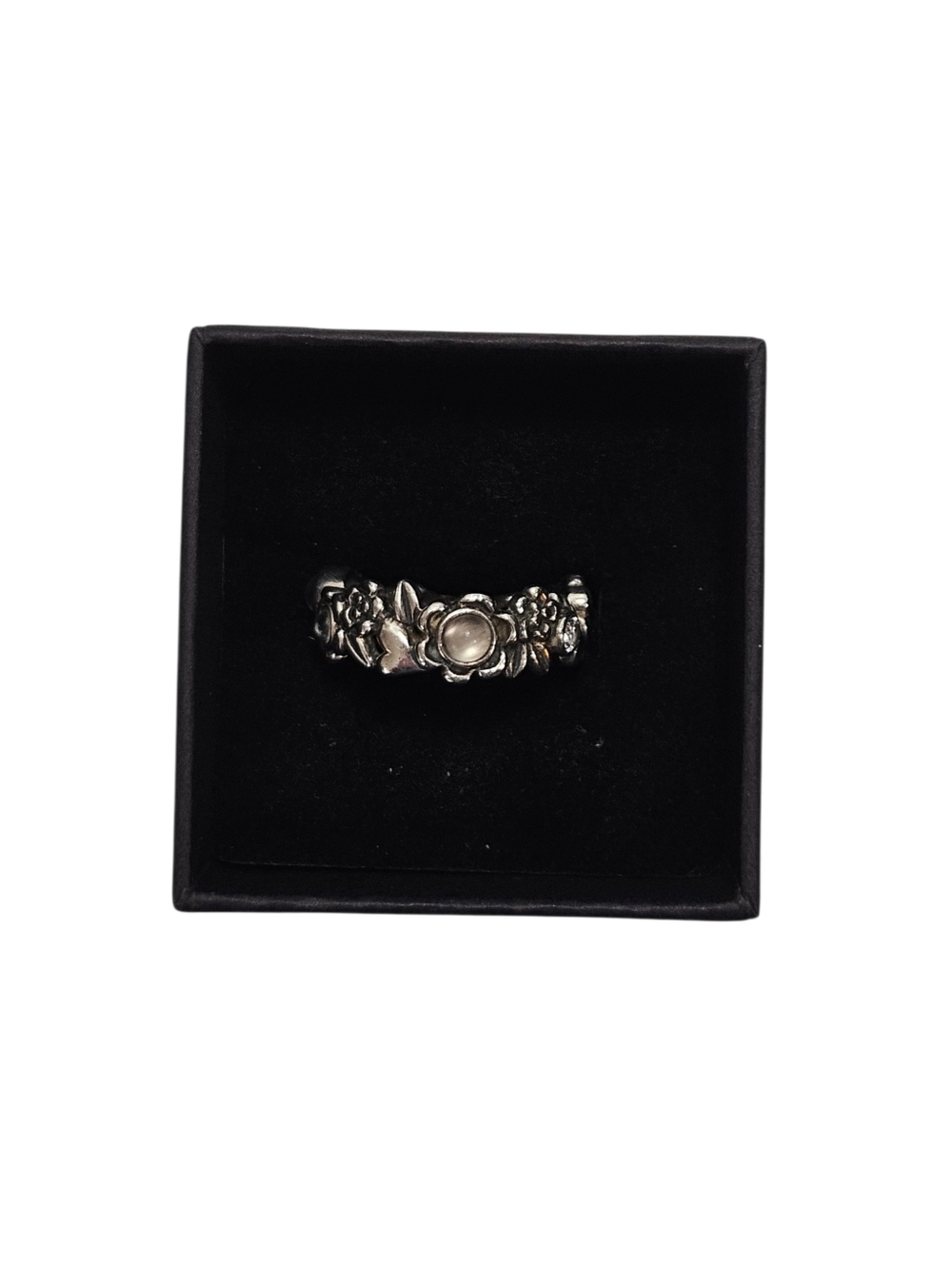 Pandora Nature’s Serenity Ring Sterling Silver CZ Size 60 US 9